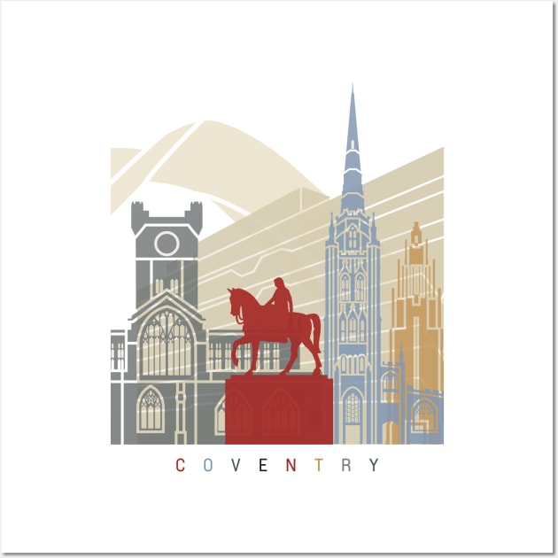 Coventry skyline poster Wall Art by PaulrommerArt